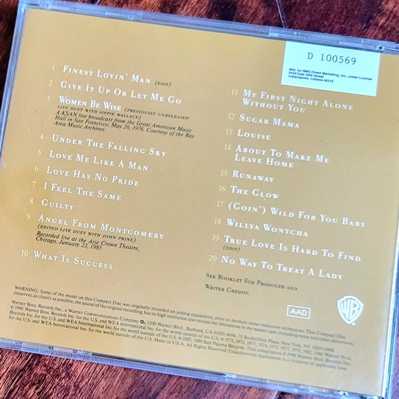 2 Bonnie Raitt CDs The Bonnie Raitt Collection 1990 & Luck of the Draw 1991 - Picture 7 of 13